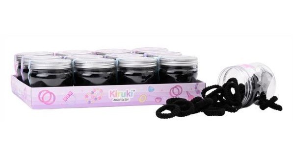 COLITAS P/EL CABELLO GDE.NEGROx28u.KIRUKI