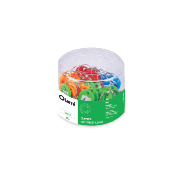 LLAVERO IDENTIFICADOR PLAST. x 50u OLAMI