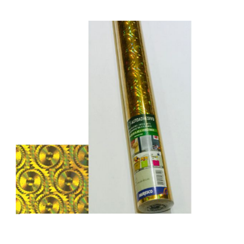 PVC AUTOADH.45cm.x2m.HOLOGR.ORO