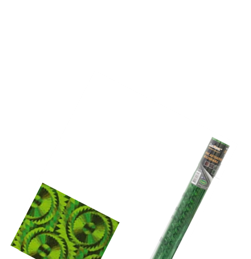 PVC AUTOADH.45cm.x2m.HOLOGR.VERDE
