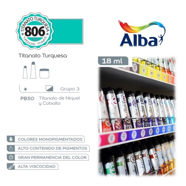 ACRILICO PROF.18cc.TINTINATO TURQ.ALBA