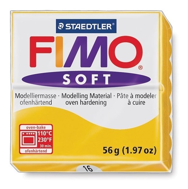 ARCILLA POLIMERICA FIMO SOFT AM.ORO 56grs.