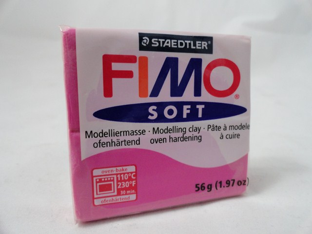 ARCILLA POLIMERICA FIMO SOFT ROSA 56grs.