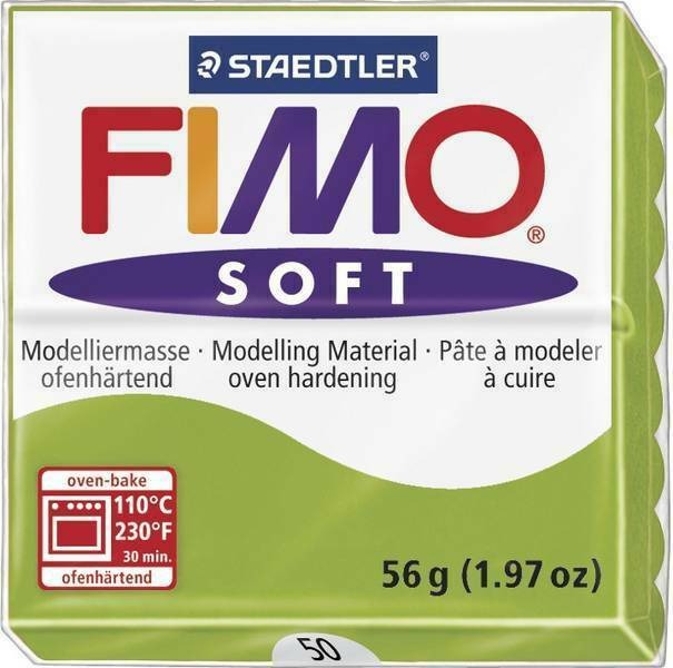 ARCILLA POLIMERICA FIMO SOFT VDE.MANZ. 56grs.