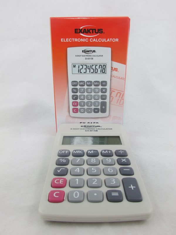 CALC.CHICA 8dig.EX-815 EXAKTUS BLANCA