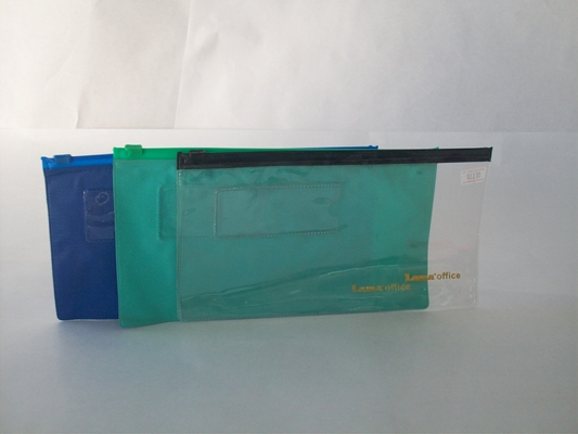 SOBRE PVC OF.INGLES C/CIERRE ZIPyBOLS.HORIZ. OPACO