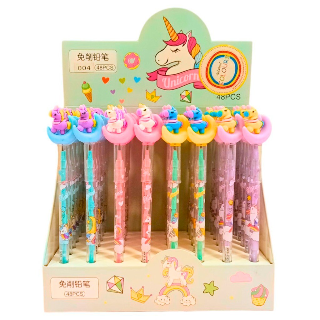LAPIZ NEGRO PUNTAS INTERCAMBIALES UNICORNIO