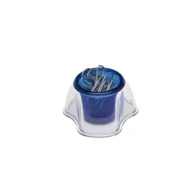 PORTACLIPS REDONDO ACRIL.AZUL