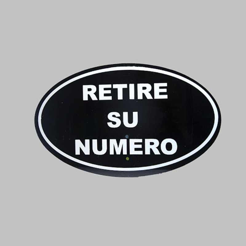CARTEL RETIRE NUMERO