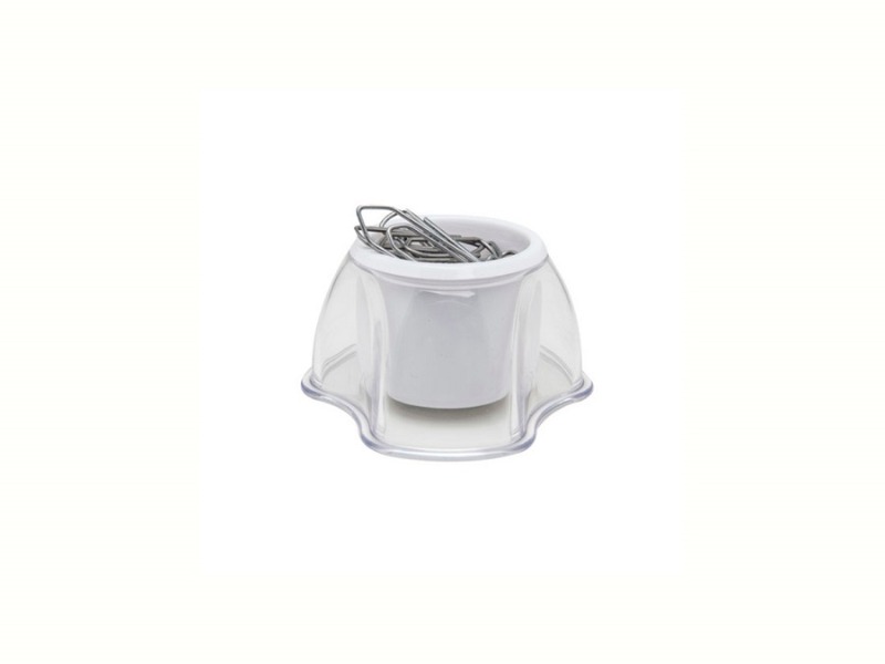 PORTACLIPS REDONDO ACRIL.BLANCO