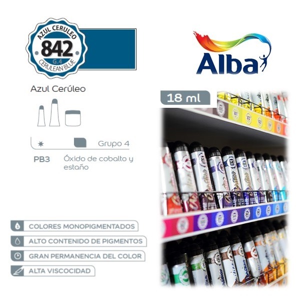 ACRILICO PROF.18cc.AZ.CERULEO ALBA