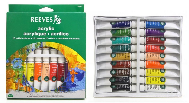 SET ACRILICOS POMOS x18u.REEVES