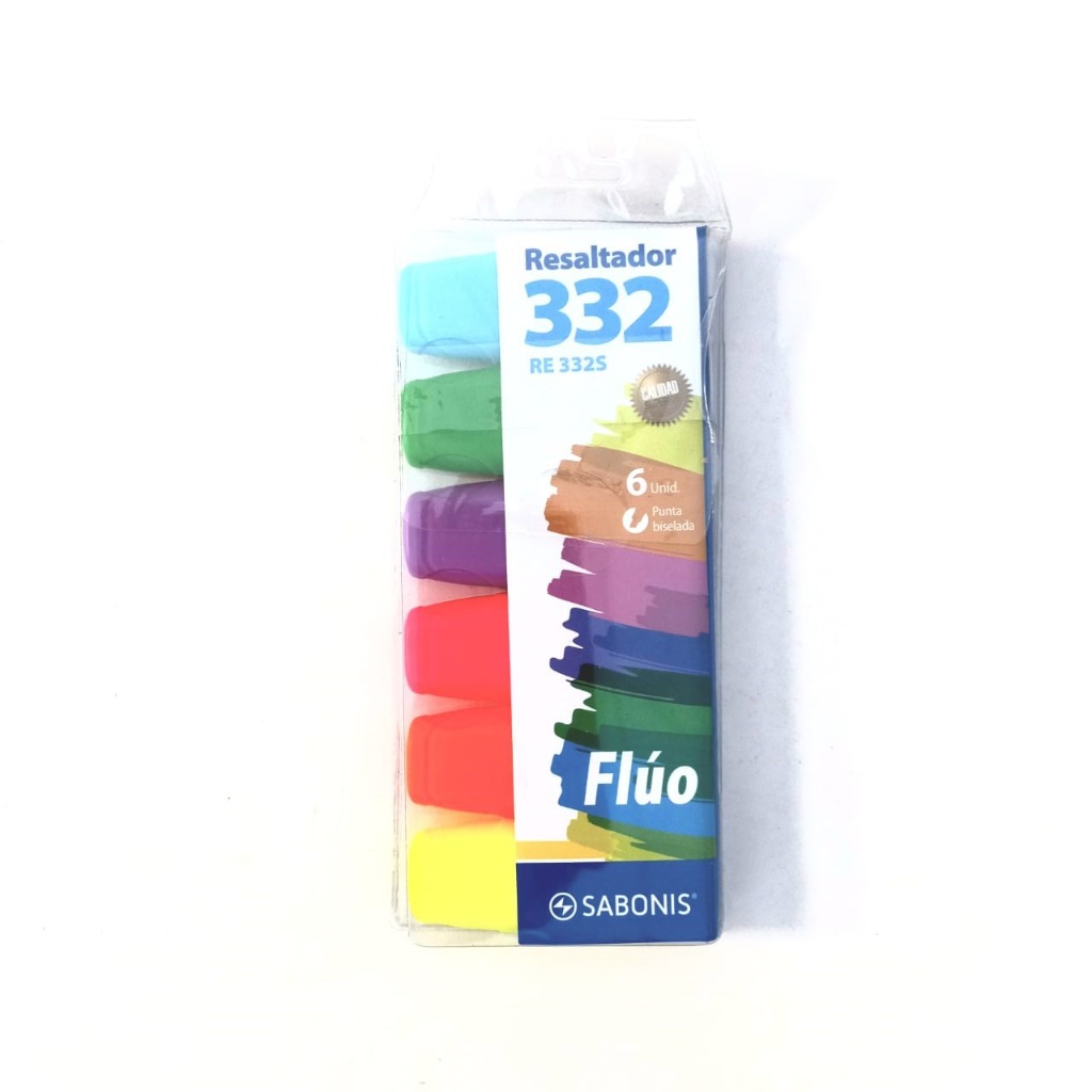 RESALTADOR MINI FLUO x6u. SABONIS 