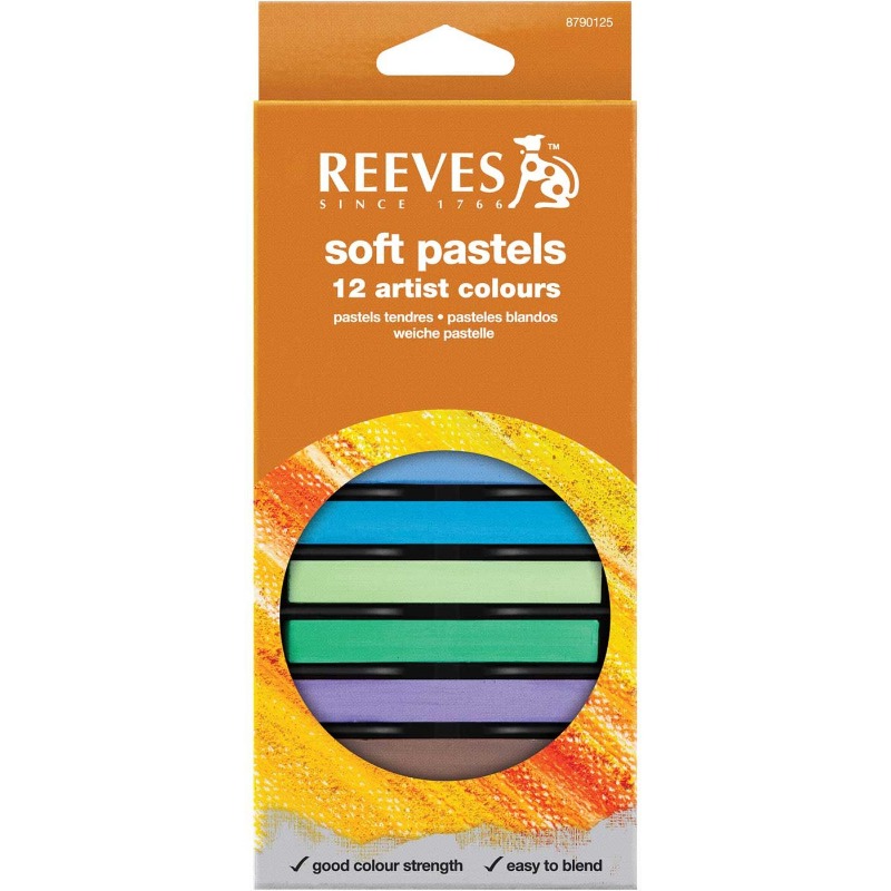 TIZAS PASTEL ACUAR.x12u.REEVES
