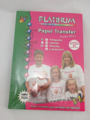 TRANSFER INK JET ROPA CLARAx100hjs.PLATINUM
