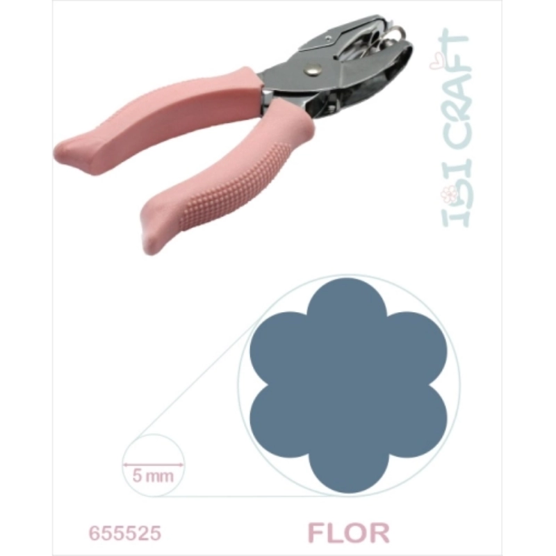 PERFORADORA PINZA C/FORMA 5mm. FLOR