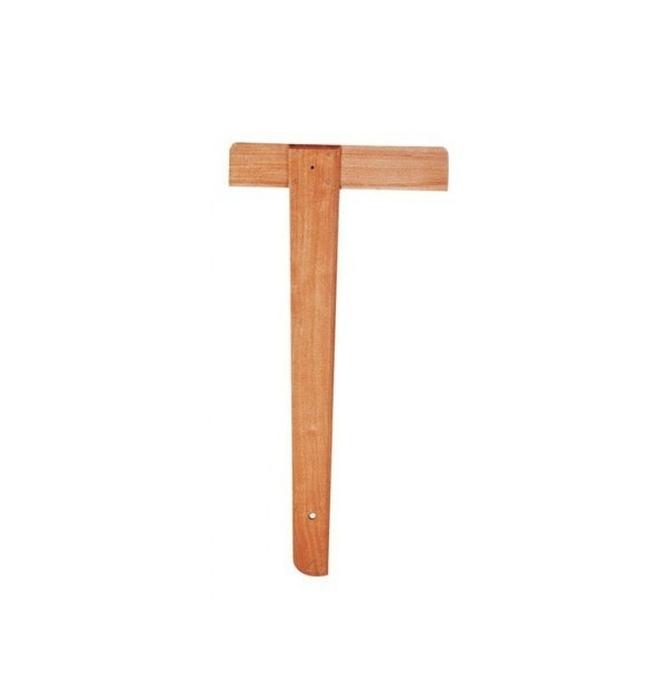 REGLA T CEDRO BISELADA 50cm.