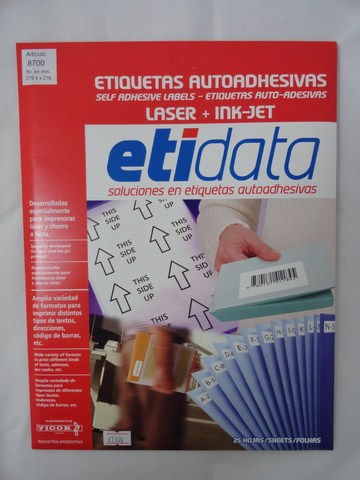 ETIQUETAS LETTER x25u.ETIDATA