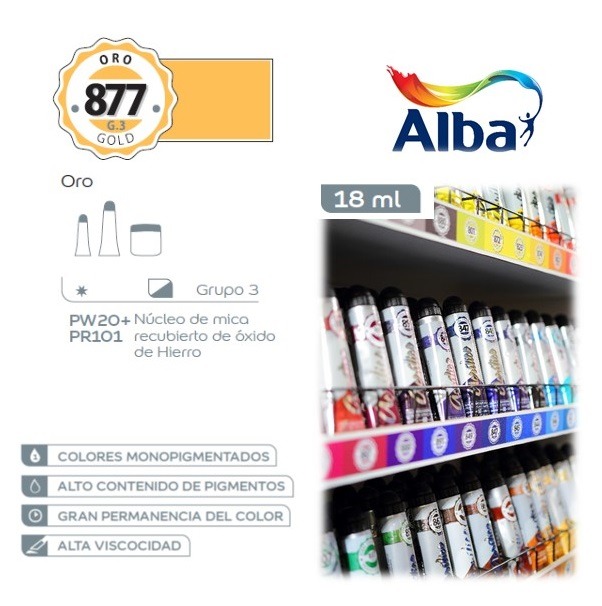 ACRILICO PROF.18cc.ORO ALBA