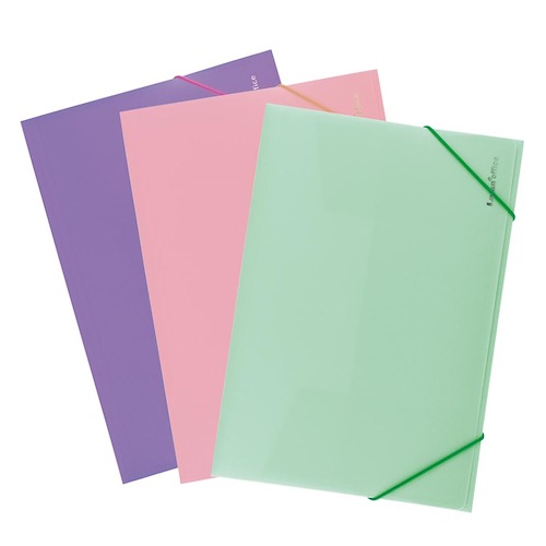 CARPETA A4 3 SOLAPAS PASTEL LAMA
