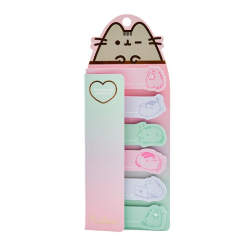 SET DE NOTAS BANDERITAS PUSHEEN  MOOVING 