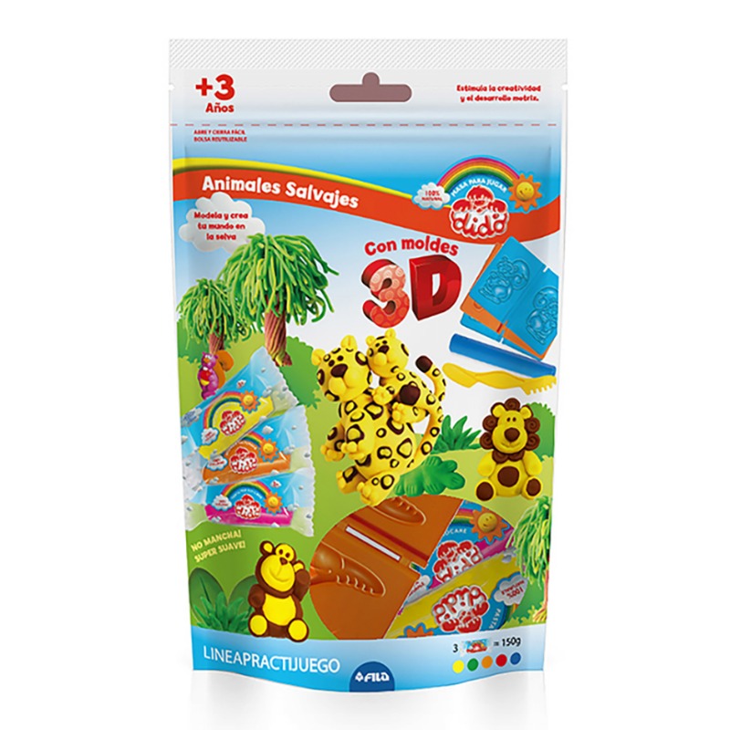 SET P/MODELAR ANIMALES SALVAJES DIDO