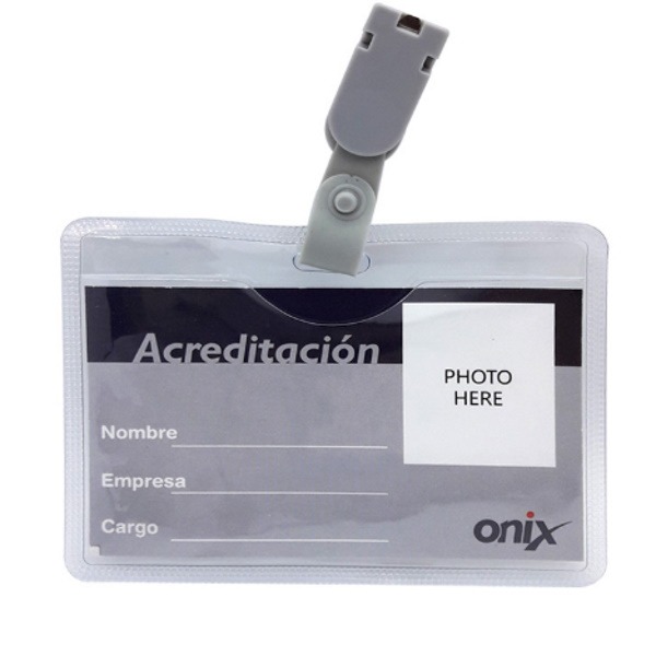 PORTA CREDENCIAL C/BROCHE 6X9 ONIX