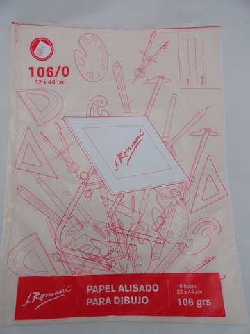 PAPEL P/DIB.106grs.32x44cm.x10hjs.ROMANI