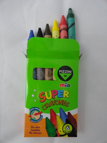 CRAYONES x6u. GRUESOS PIZZINI MIO