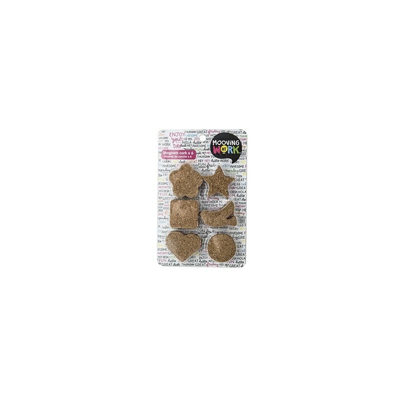 IMAN CIRCULAR C/CORCHO FORMA x6u.