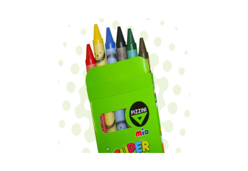 CRAYONES x 6u.FINOS PIZZINI MIO