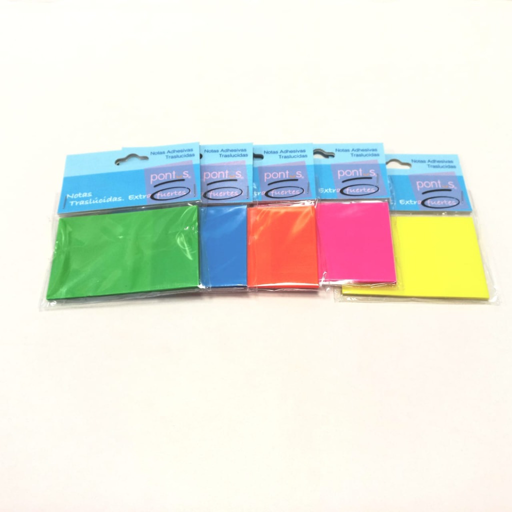 NOTA ADHESIVA 75x45mm.50hjs.FLUO TRANSPARENTES