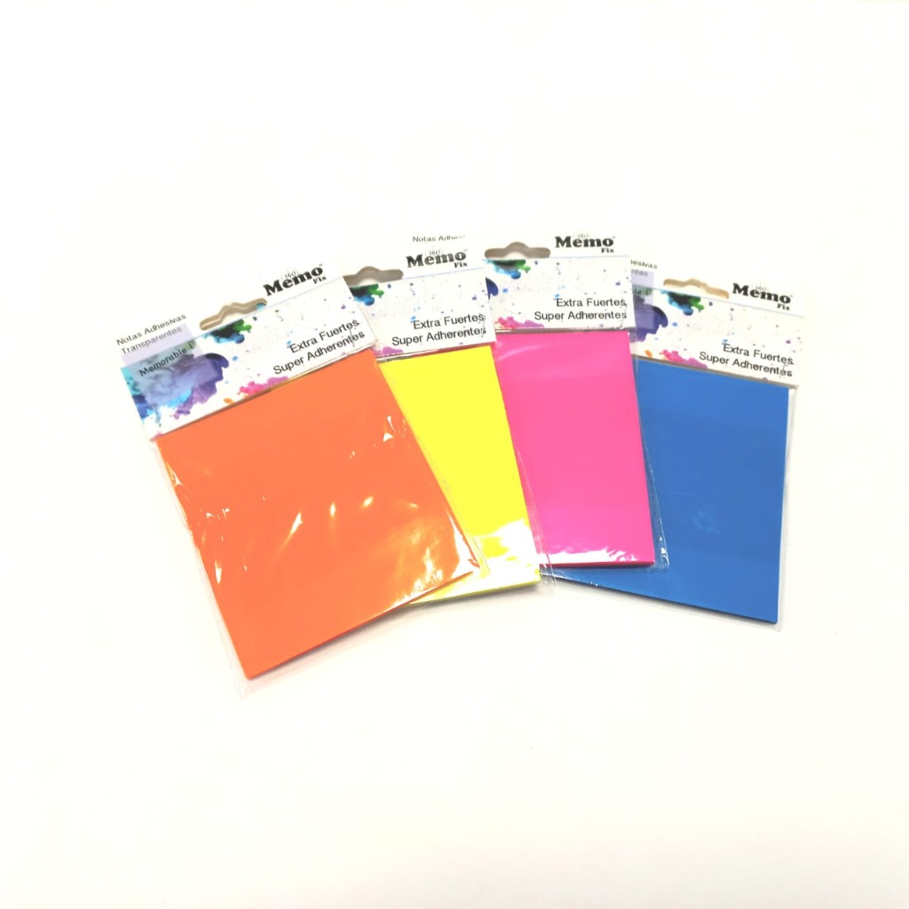 NOTA ADHESIVA 80x90mm.50hjs.FLUO TRANSPARENTES