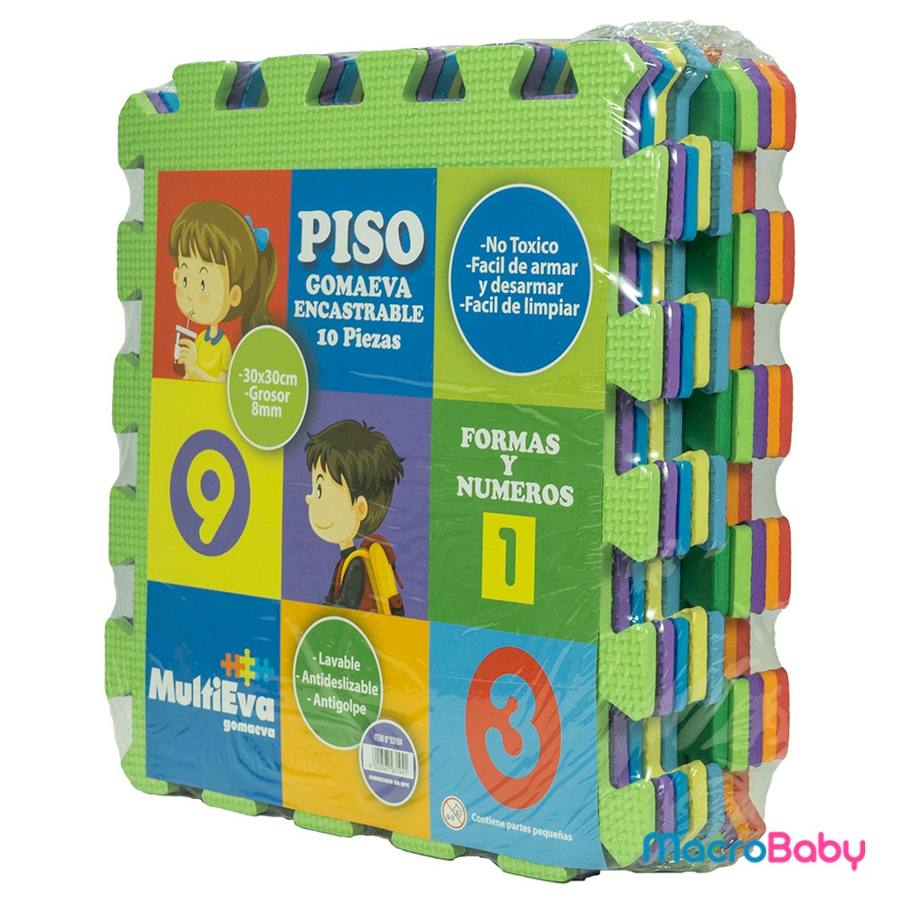 PISO LISOS FORMA/NUM. 30x30cm.x8mm.x10u.