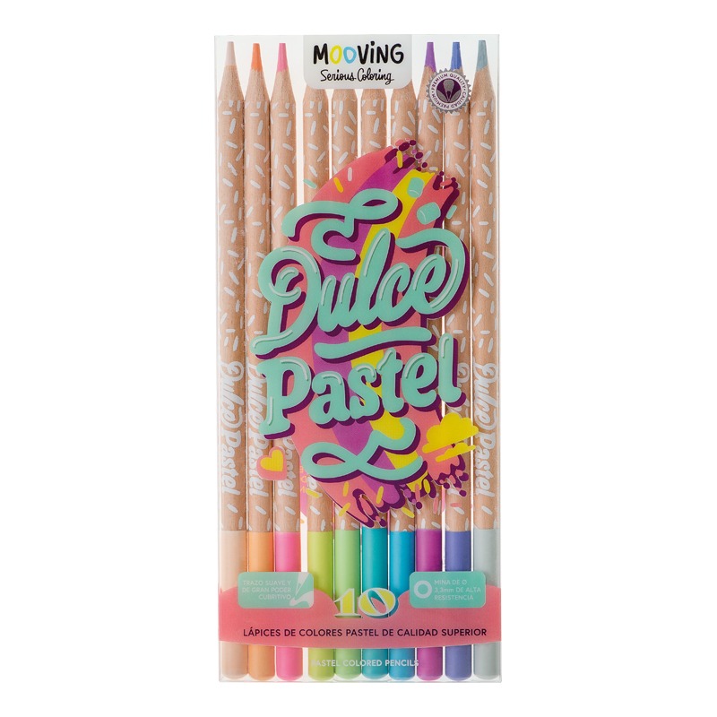 LAP.COLORES x12u.LARGOS PASTEL COLORING