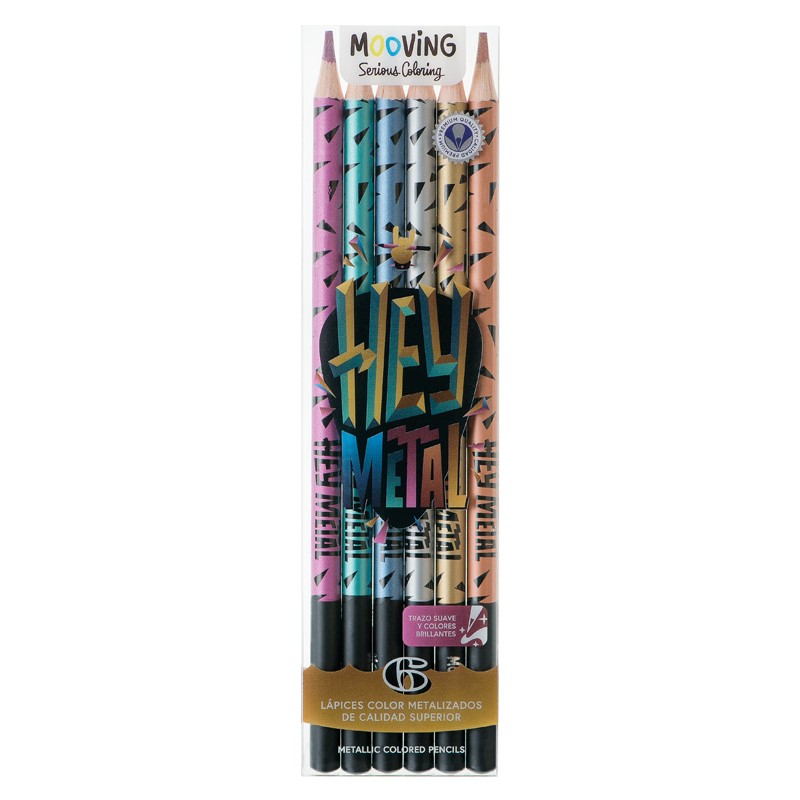 LAP.COLORES x6u.LARGOS METAL COLORING