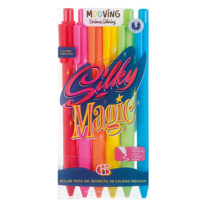 ROLLER GEL RETRACTIL x6u. COLORES