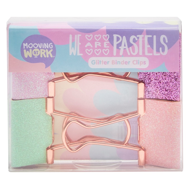 SUPERCLIP 30mm.x4u. PASTEL GLITTER