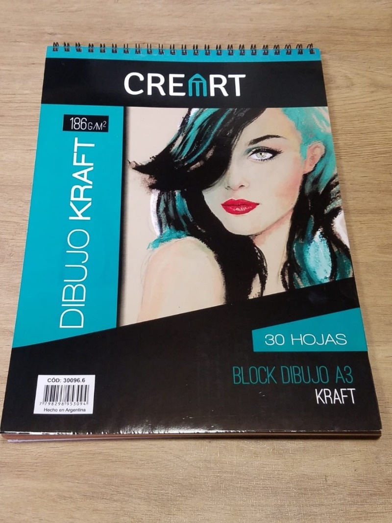 BLOCK A3 DIB.186gr.30hj. C/ESP.KRAFT