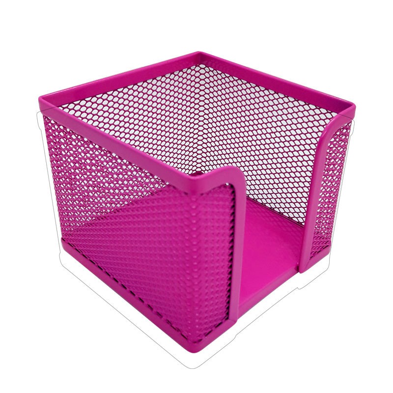 PORTA TACO  METAL CALADO ROSA