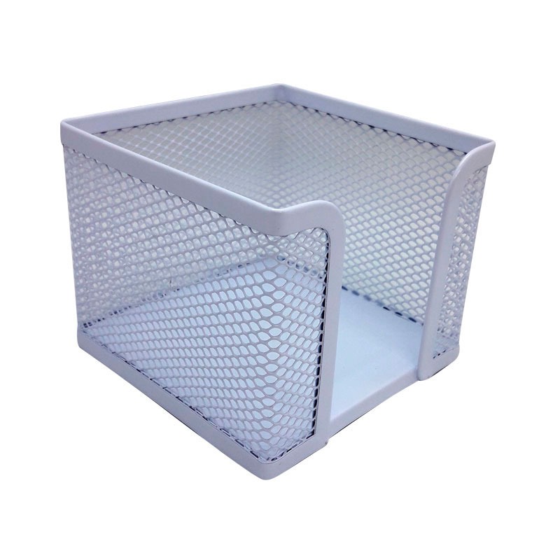 PORTATACO 9X9  METAL CALADO BLANCO