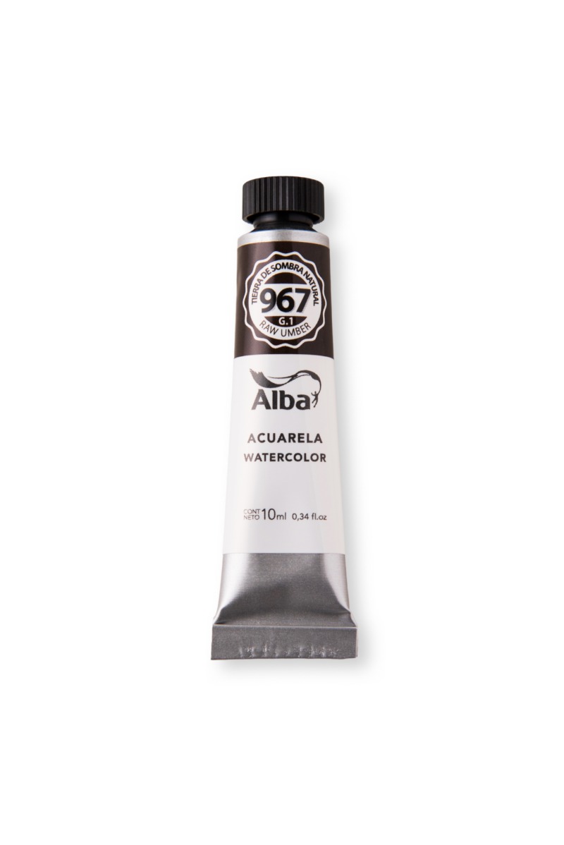ACUARELA PROFESIONAL EN POMO x10cc. TIERRA SOMBRA NATURAL ALBA