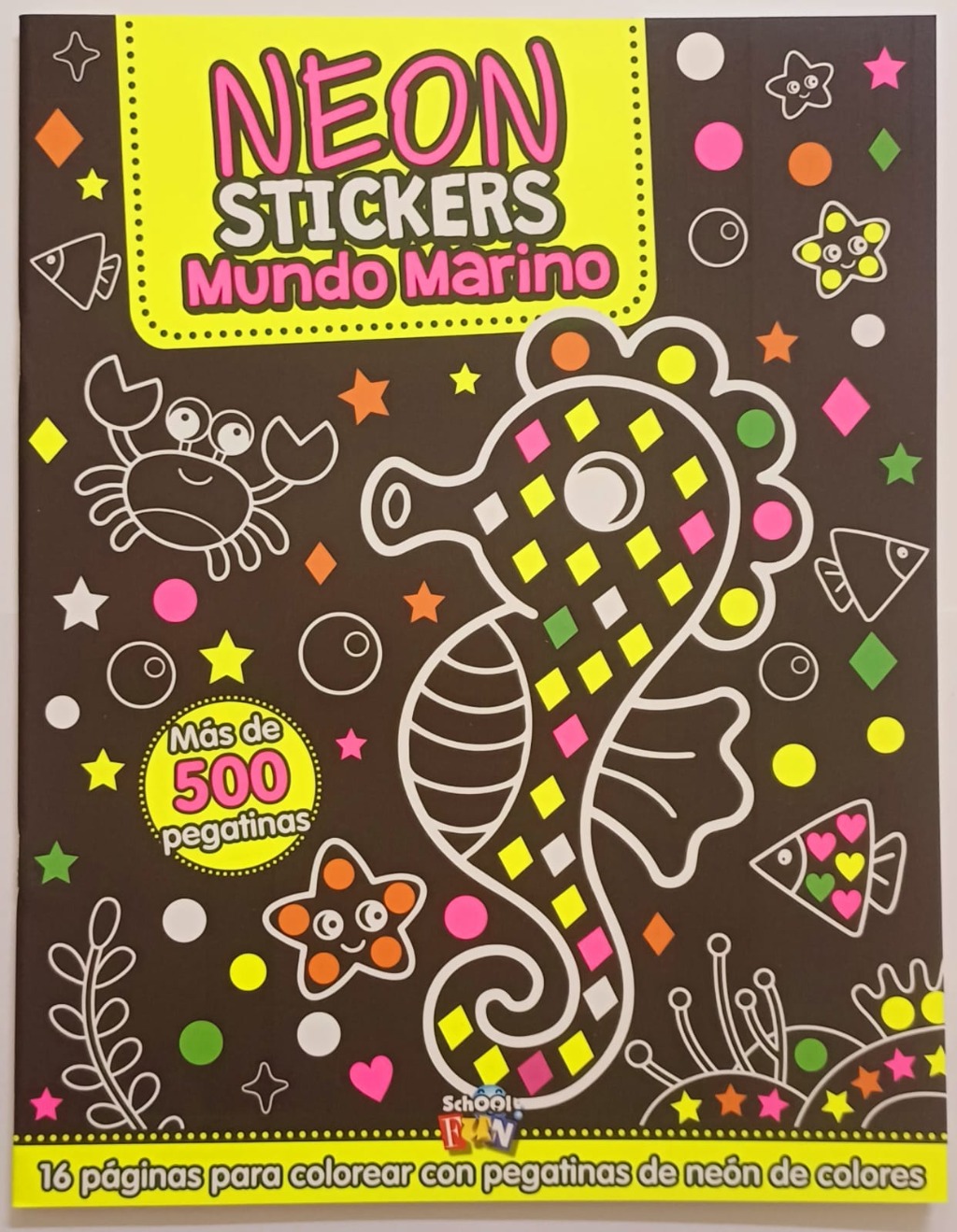 COL.NEON STICKERS MUNDO MARINO