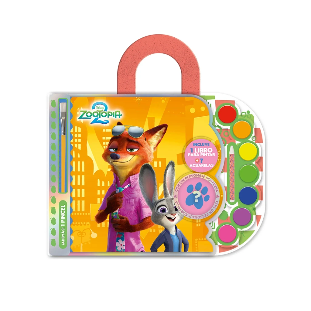 ACUARELA + LIBRO PINTAR N*5 ZOOTOPIA