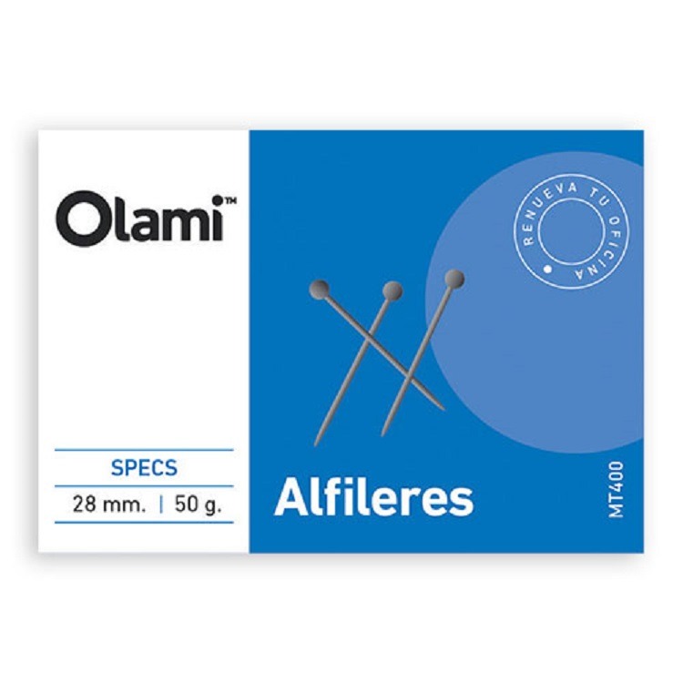 ALFILERES ACERO x50grs.OLAMI