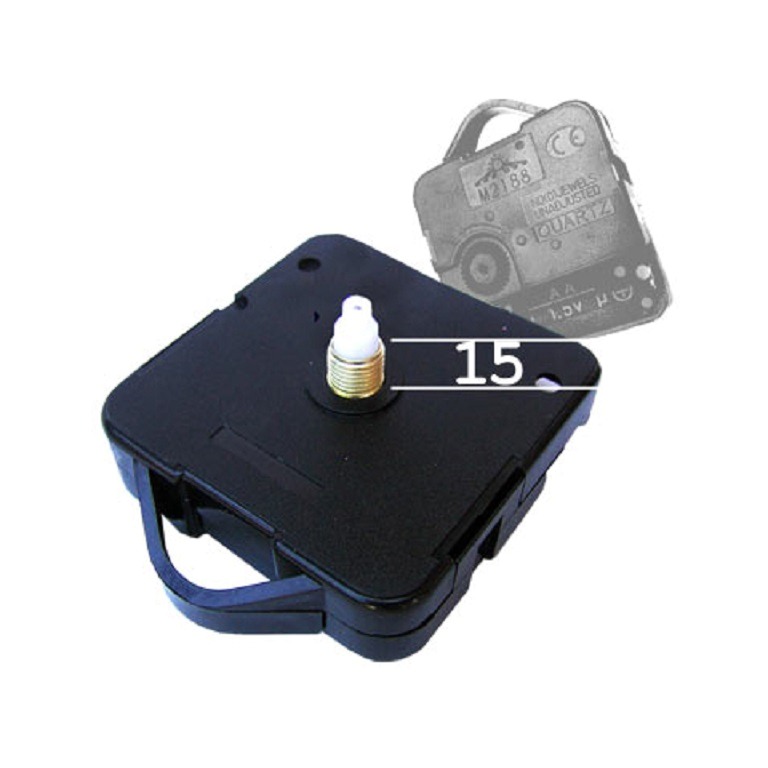 MAQUINA P/RELOJ S/AGUJAS CHICO 15mm.