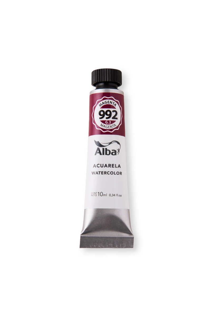 ACUARELA PROFESIONAL EN POMO x10cc. MAGENTA ALBA