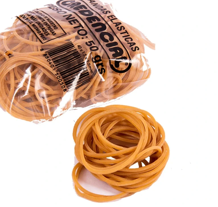 BANDAS ELASTICAS x50grs. BOLSA CREDENCIAL.