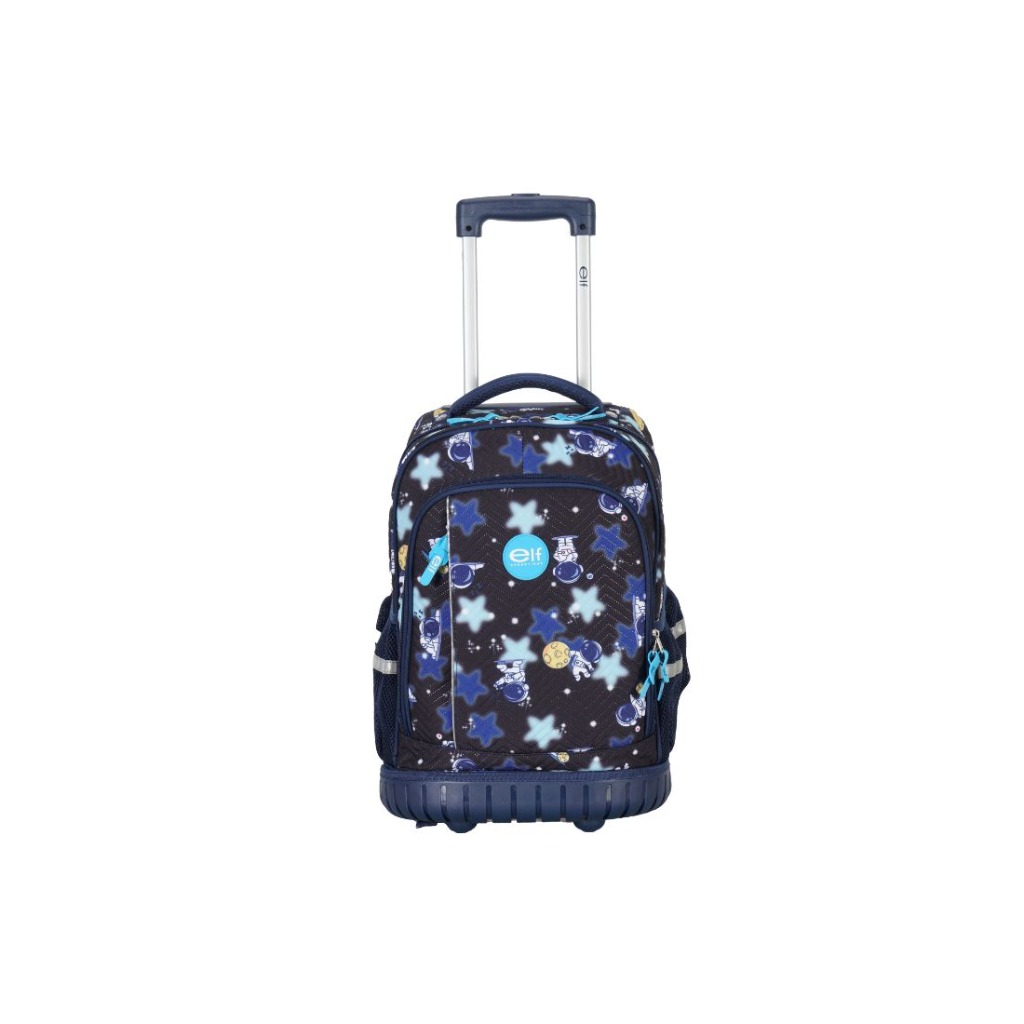 MOCHILA C/ CARRO B/GOMA NEGRO ASTRONAUTA ELF
