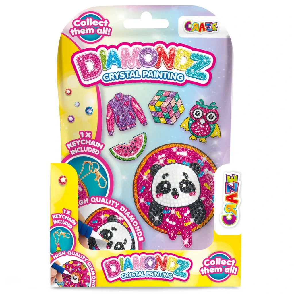 CRAZY:JUEGO DE DIAMANTE LLAVERO SURTIDO